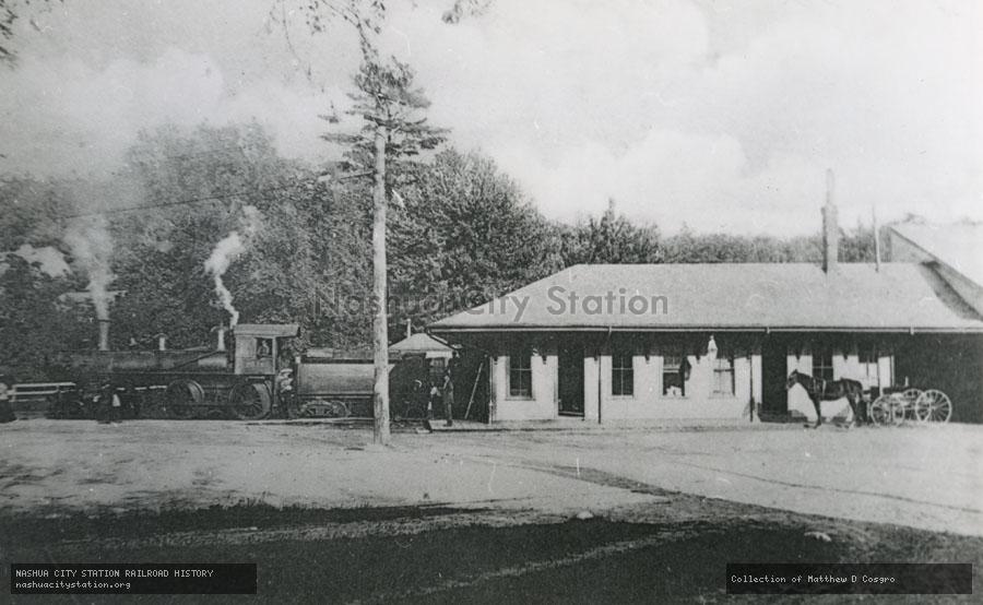 Postcard: New Haven Railroad, Hanover, Massachusetts station